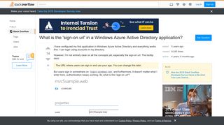 What is the 'sign-on url' in a Windows Azure Active Directory ...