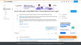 Azure VM Login using RBAC Role 'Virtual Machine User Login ...