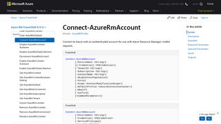 Connect-AzureRmAccount (AzureRM.Profile) | Microsoft Docs