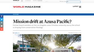 Mission drift at Azusa Pacific? | WORLD News Group