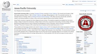 Azusa Pacific University - Wikipedia