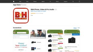 B&H Photo, Video & Pro Audio on the App Store - iTunes - Apple