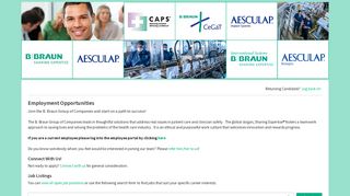 B. Braun Medical Inc. - Company - Employment Opportunities