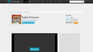 Play Battle B-Daman on GBA - Emulator Online