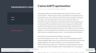 Casino b2875 sportwetten | oranisranzylonoretgingbirid