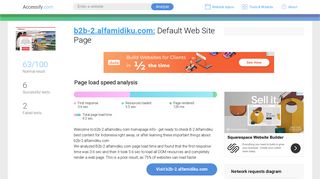 Access b2b-2.alfamidiku.com. Default Web Site Page