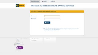 B2B Bank - Personal Banking