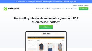 B2B eCommerce Platform | TradeGecko