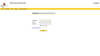 eSupplier - Login - B2B Commerce (M) Sdn Bhd