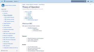 Theory of Operation - Session Border Controller - Documentation