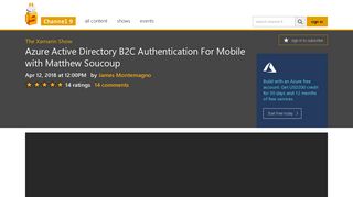 Azure Active Directory B2C Authentication For Mobile with Matthew ...