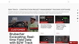 B2W Track - Software for Construction Project Managers