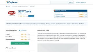 B2W Track Reviews and Pricing - 2019 - Capterra