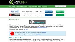 Scam Broker Investigator • B4Binary Review