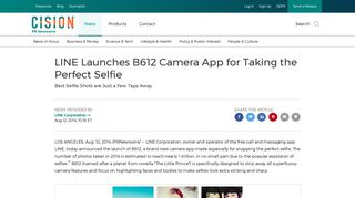 LINE Launches B612 Camera App for Taking the Perfect Selfie
