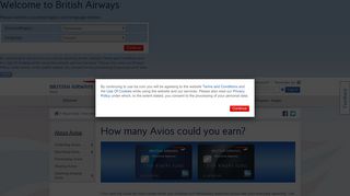 British Airways - How many Avios points can I earn?