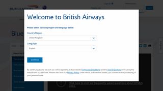 Blue benefits | Executive Club | British Airways