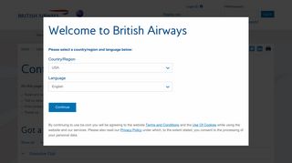 Help and contacts | British Airways