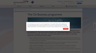 On Business | Information | British Airways