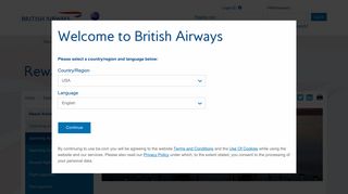 Reward flights | Executive Club | British Airways