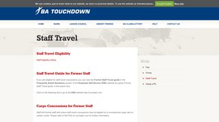 Staff Travel « BA Touchdown