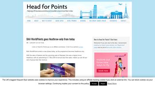 BAA WorldPoints goes Heathrow-only from today - Head for Points