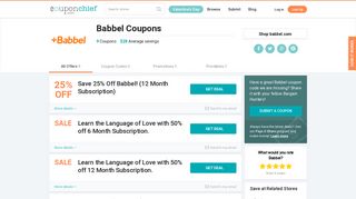 Babbel Promo Codes - Save 50% with Feb. 2019 Coupons & Discounts