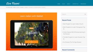 Babbel Italian Full Review (Does it Work?) - Live Fluent