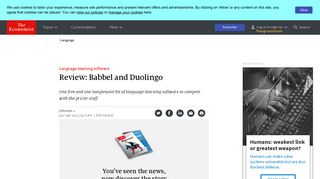 Review: Babbel and Duolingo - Language-learning software