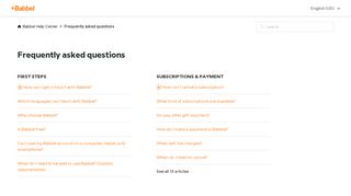 Frequently asked questions – Babbel Help Center