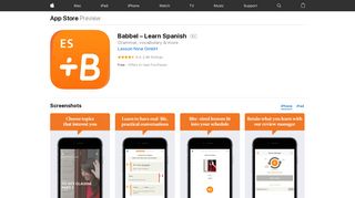 Babbel – Learn Spanish on the App Store - iTunes - Apple
