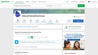 Babcock International Group Employee Benefit: Pension Plan ...