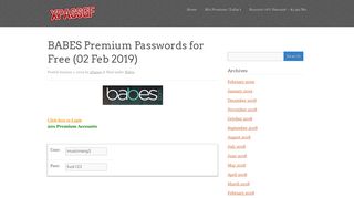 BABES Premium Passwords for Free - xpassgf.com