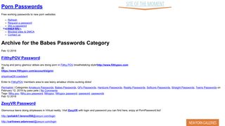 Babes Passwords | Porn Passwords