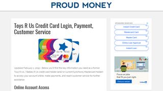Toys R Us Credit Card Login, Payment, Customer Service - Proud ...