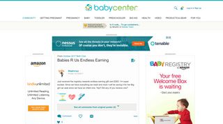 Babies R Us Endless Earning - BabyCenter