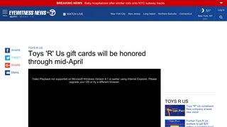 Toys 'R' Us gift cards, registries will be honored through mid-April ...