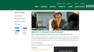 Babson Graduate Programs | Babson College