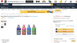 Amazon.com : Baby Bottle Pop Candy 20 Pack NET WT 17 oz (480 g ...