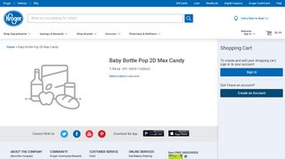 Kroger - Baby Bottle Pop 2D Max Candy