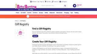 Gift Registry | Baby Bunting