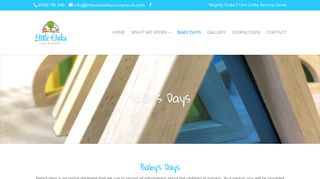 BABY DAYS - Little Oaks Day Nursery - UK.COM