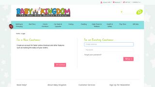 Log In - Baby Kingdom - Singapore Baby Products Online Store