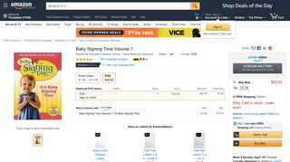 Amazon.com: Baby Signing Time Volume 1 DVD: Rachel de ...