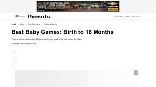 Best Baby Games: Birth to 18 Months - Parents Magazine