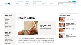 WebMD Baby: Newborn and Baby Care, Feeding and Development