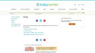 Help - BabyCenter Australia