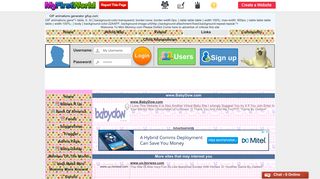 www.BabyDow.com - Site Info and Reviews - My First World