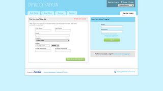 Cryology Babylon > Login Or Sign Up - secure-booker.com