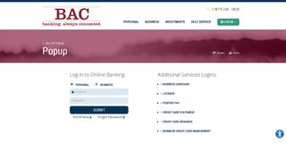 Online Banking - BAC Community Bank